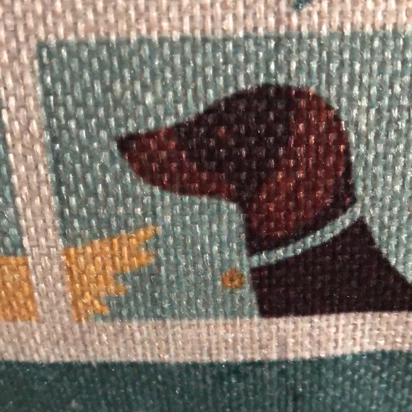 Deck the Halls Christmas holiday throw accent pillow cushion NWOT 17.5 inches - Picture 2 of 5